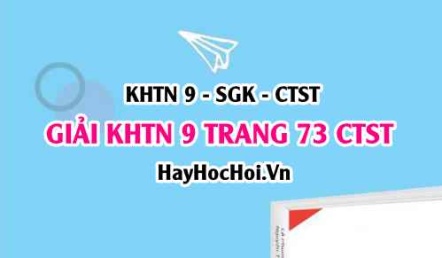 Giải KHTN 9 trang 73 Chân trời sáng tạo SGK